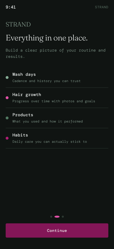Strand onboarding — Everything in one place